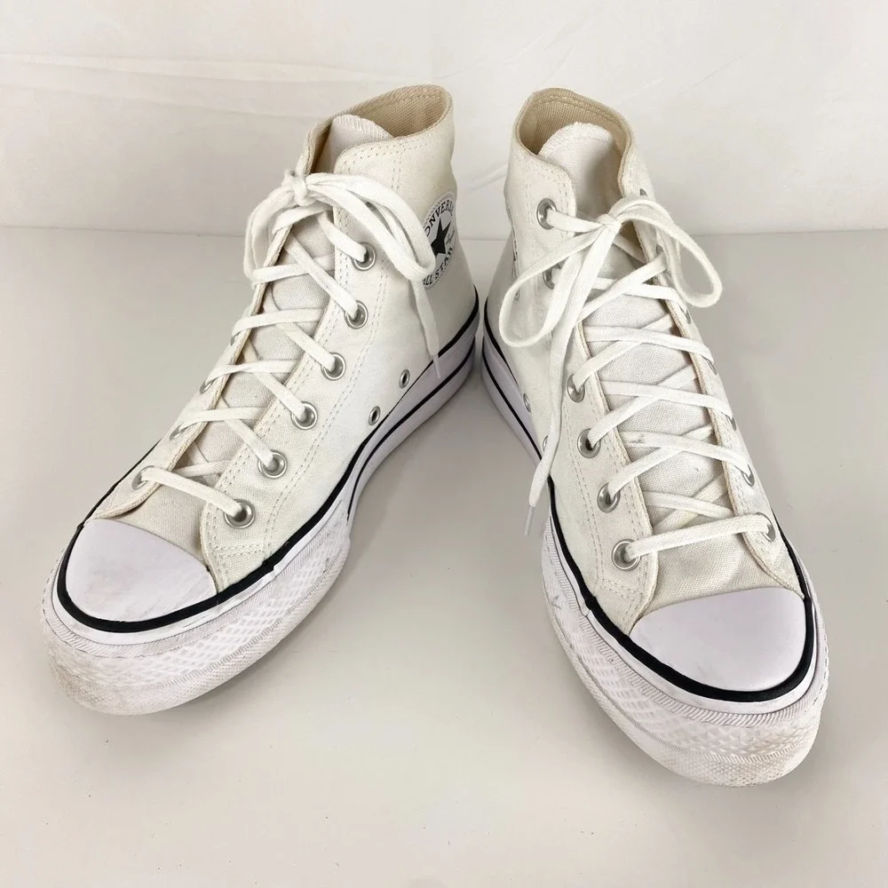Converse Chuck Taylor All Star Egret Hi Top Womens 8 Cream 1